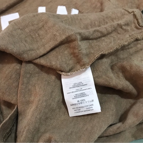 Made in the Shade Linen Tee J Crew Size XS - Picture 6 of 7